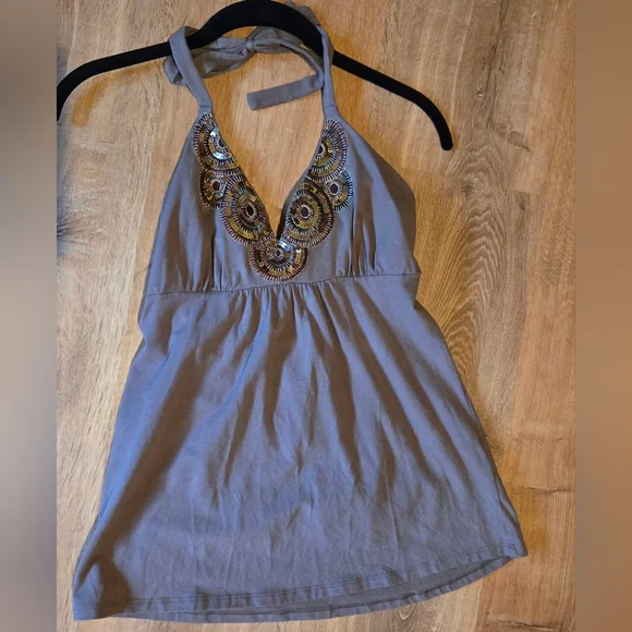 Embellished Halter Top - Picture 6 of 7